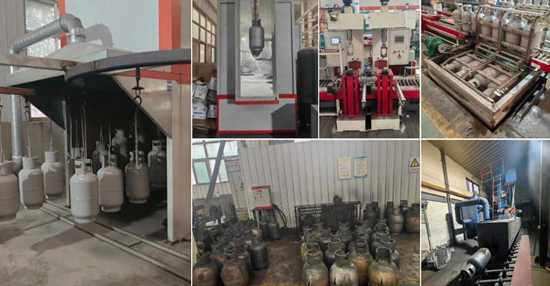Linha de teste de press&atilde;o de &aacute;gua de cilindros de GLP e outros equipamentos auxiliares