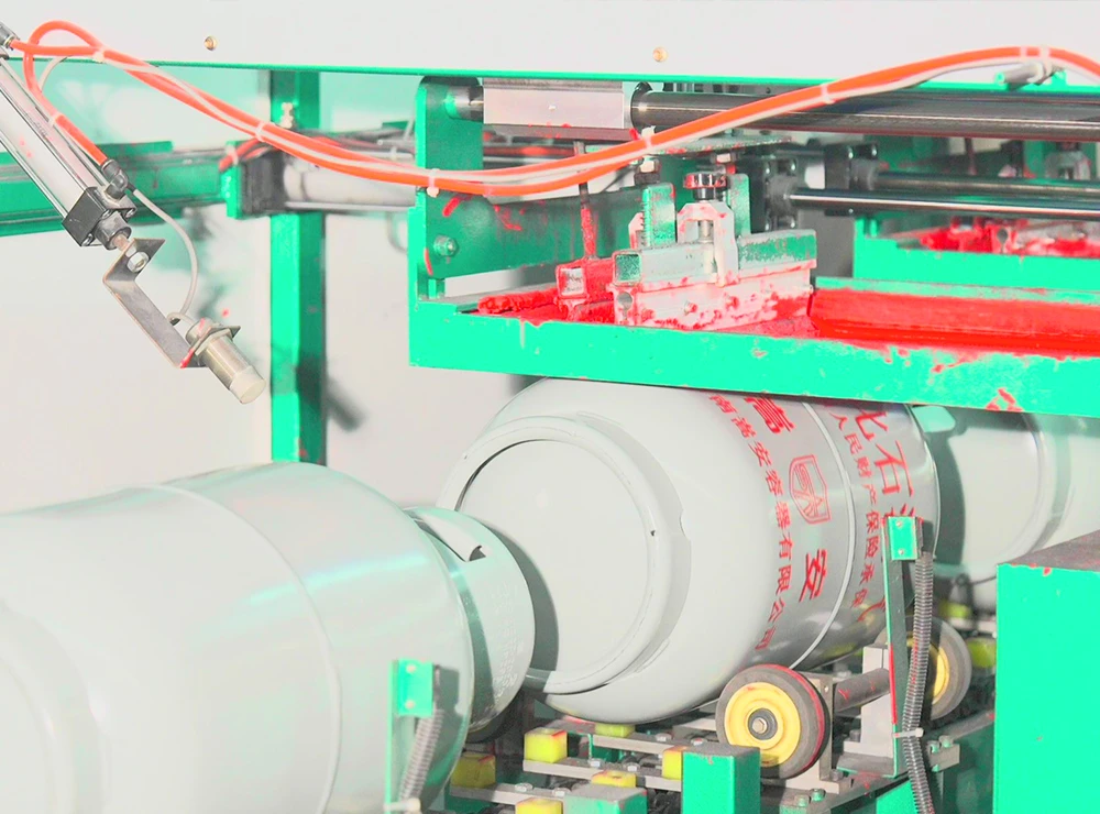 M&aacute;quina autom&aacute;tica de impress&atilde;o de seda para cilindros de GLP