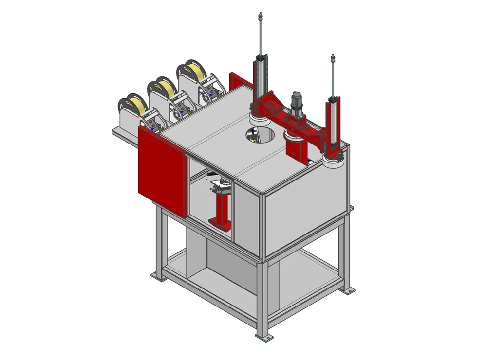 M&aacute;quina de solda de colar/anel de prote&ccedil;&atilde;o/al&ccedil;a para fabrica&ccedil;&atilde;o de cilindros de GLP