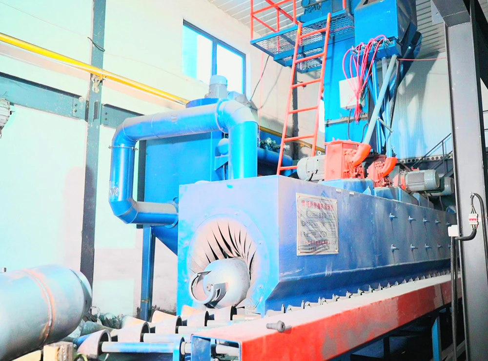 M&aacute;quina de jateamento para linha de produ&ccedil;&atilde;o de cilindros de GLP