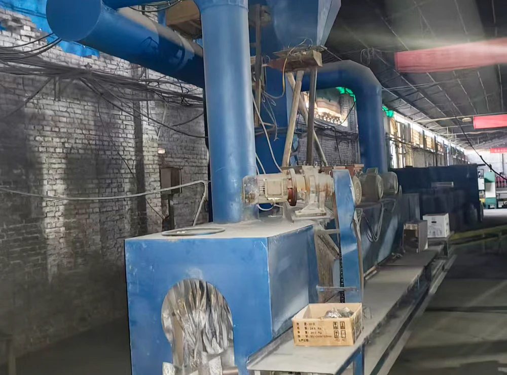 M&aacute;quina de jateamento para linha de produ&ccedil;&atilde;o de cilindros de GLP